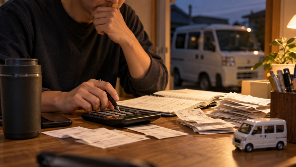 津市 軽貨物 手取りはいくら残るのポイント｜手取りは売上−経費÷稼働時間で初めて見える